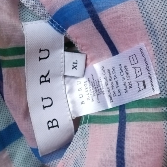 Buru pink plaid and green Lurex reversible tennis skirt - Picture 7 of 11